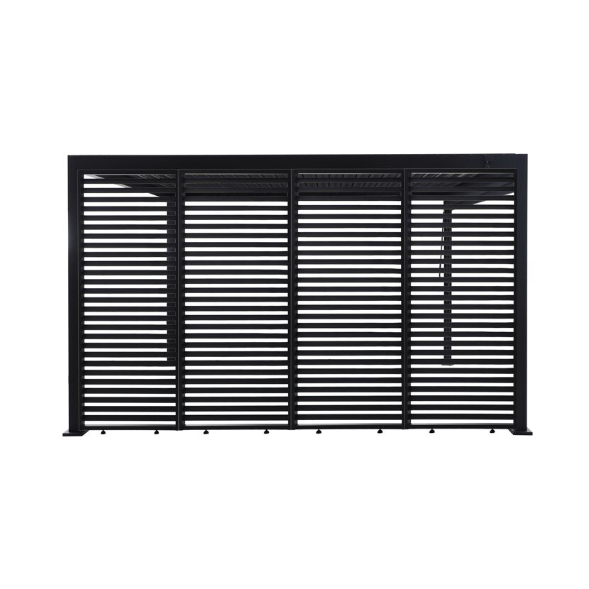Lamellenwand für Pergola 'Origin' fest anthrazit 93 cm
