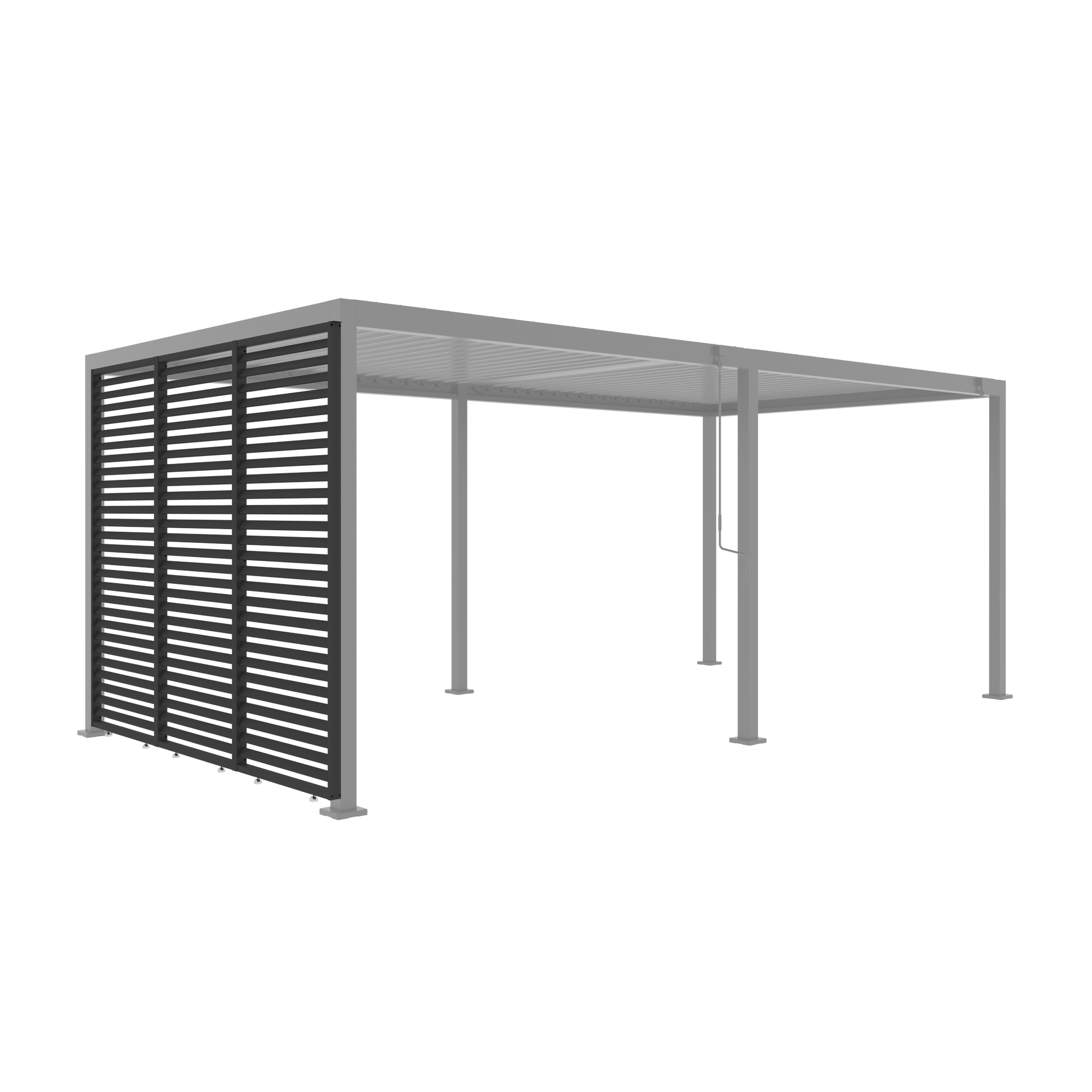 Lamellenwand für Pergola 'Origin' fest anthrazit 93 cm