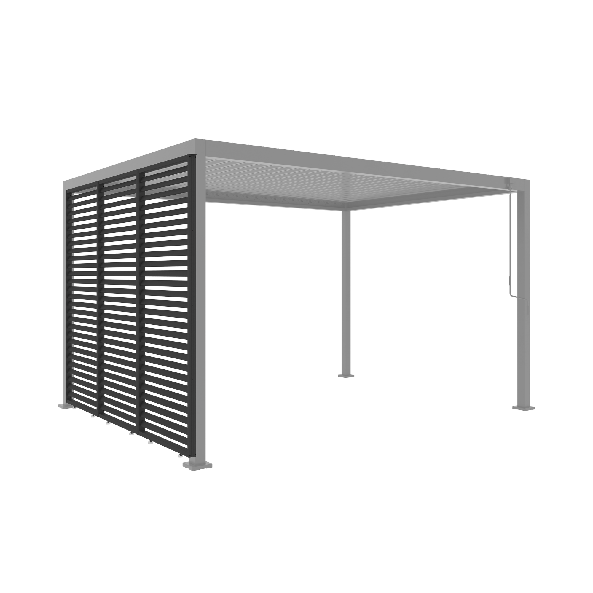 Lamellenwand für Pergola 'Origin' fest anthrazit 93 cm