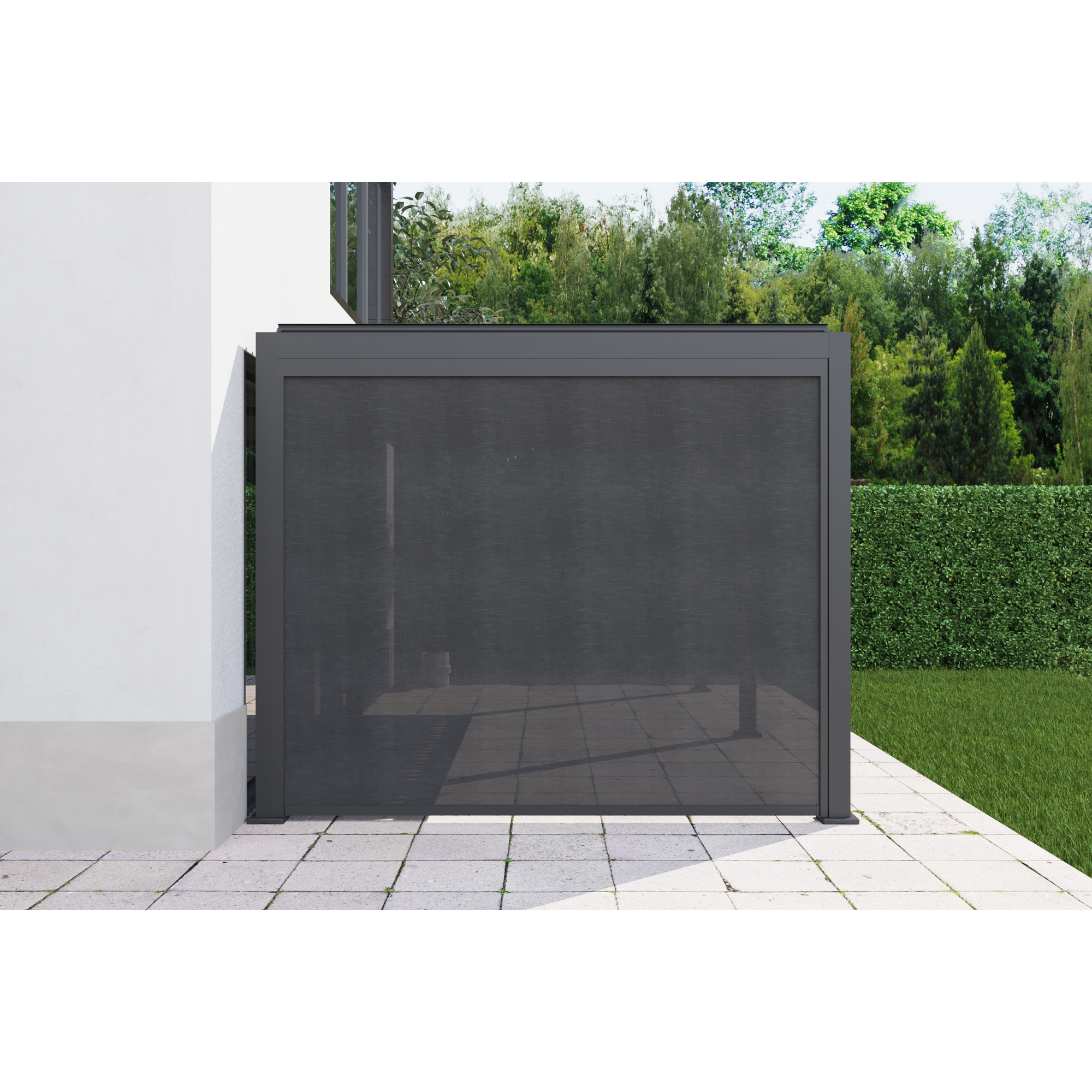 Sonnenschutzrollo für Pergola 'Core 110' anthrazit 3 m