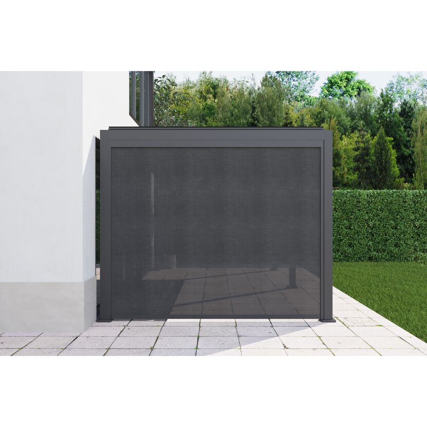 Sonnenschutzrollo für Pergola 'Core 110' anthrazit 3 m