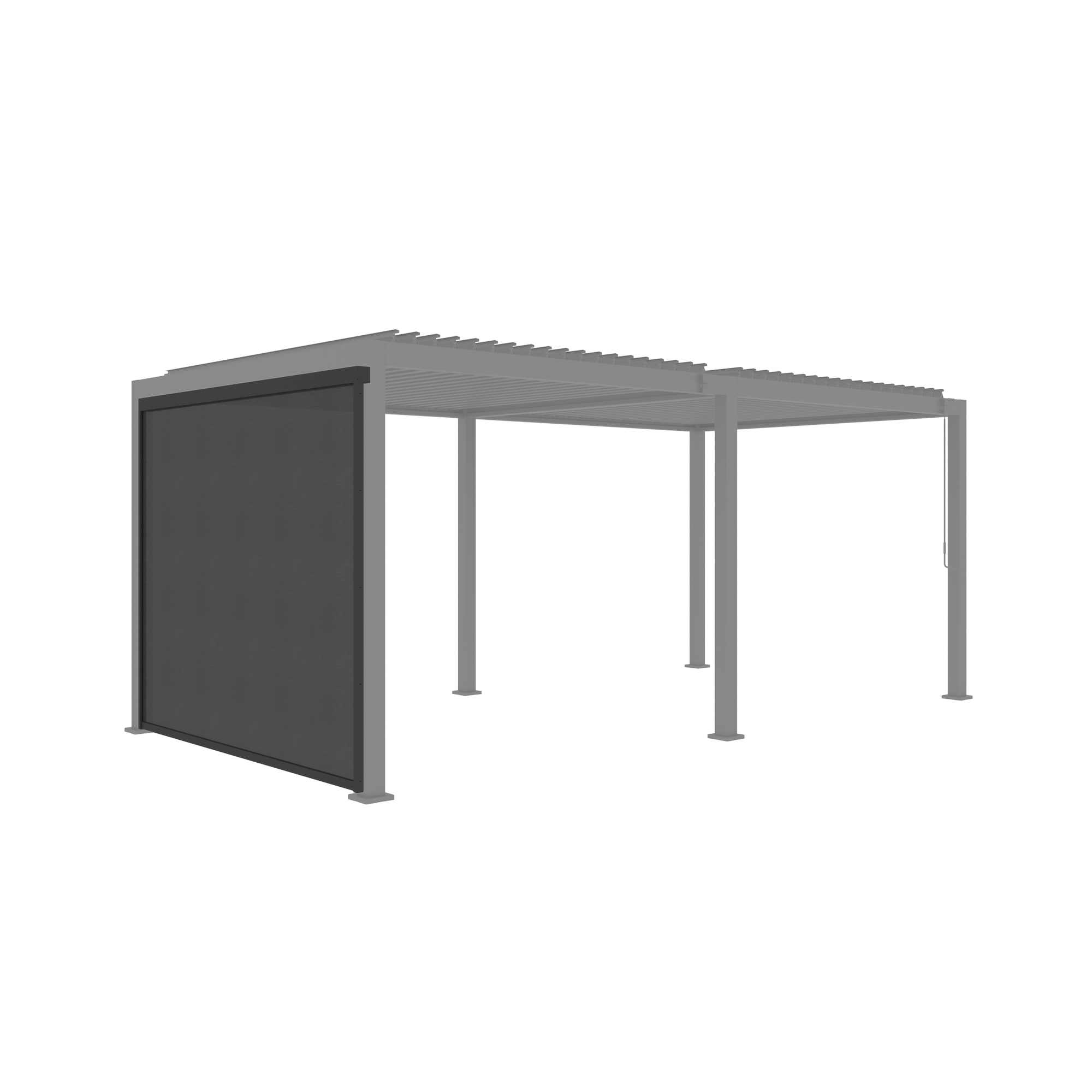 Sonnenschutzrollo für Pergola 'Core 110' anthrazit 3 m