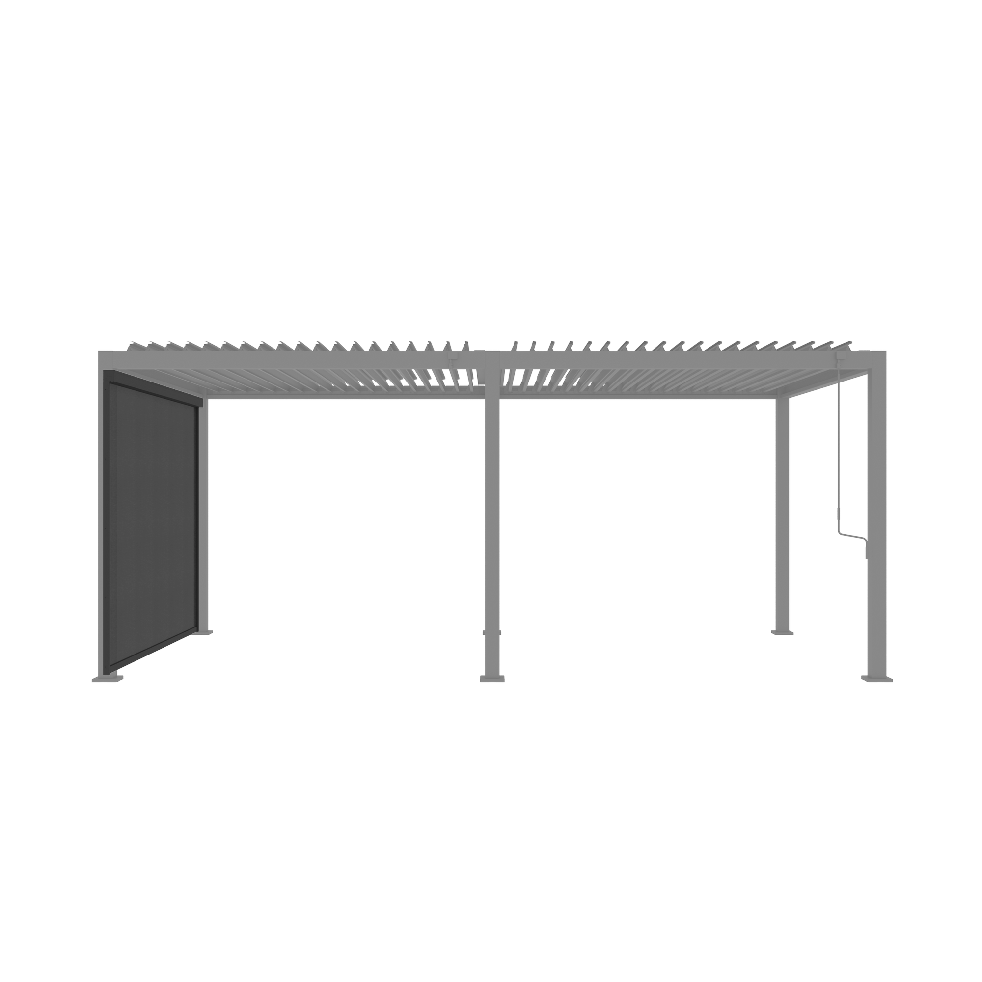 Sonnenschutzrollo für Pergola 'Core 110' anthrazit 3 m