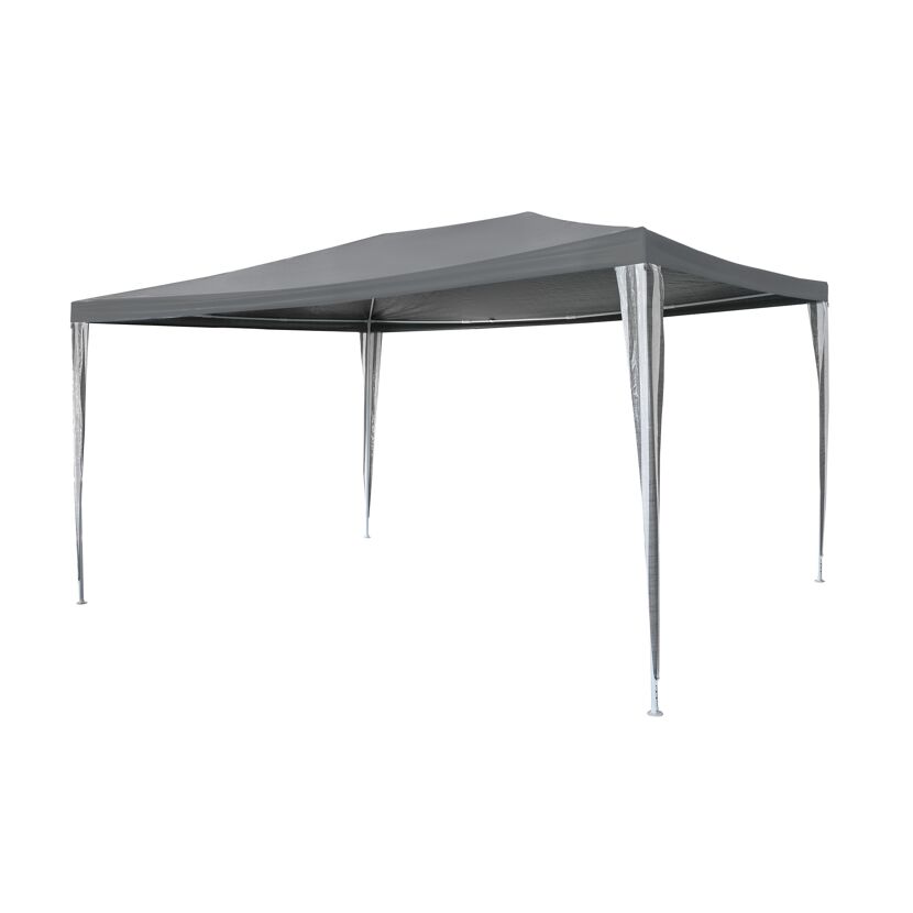 Pavillon weiß/grau 300 x 400 cm