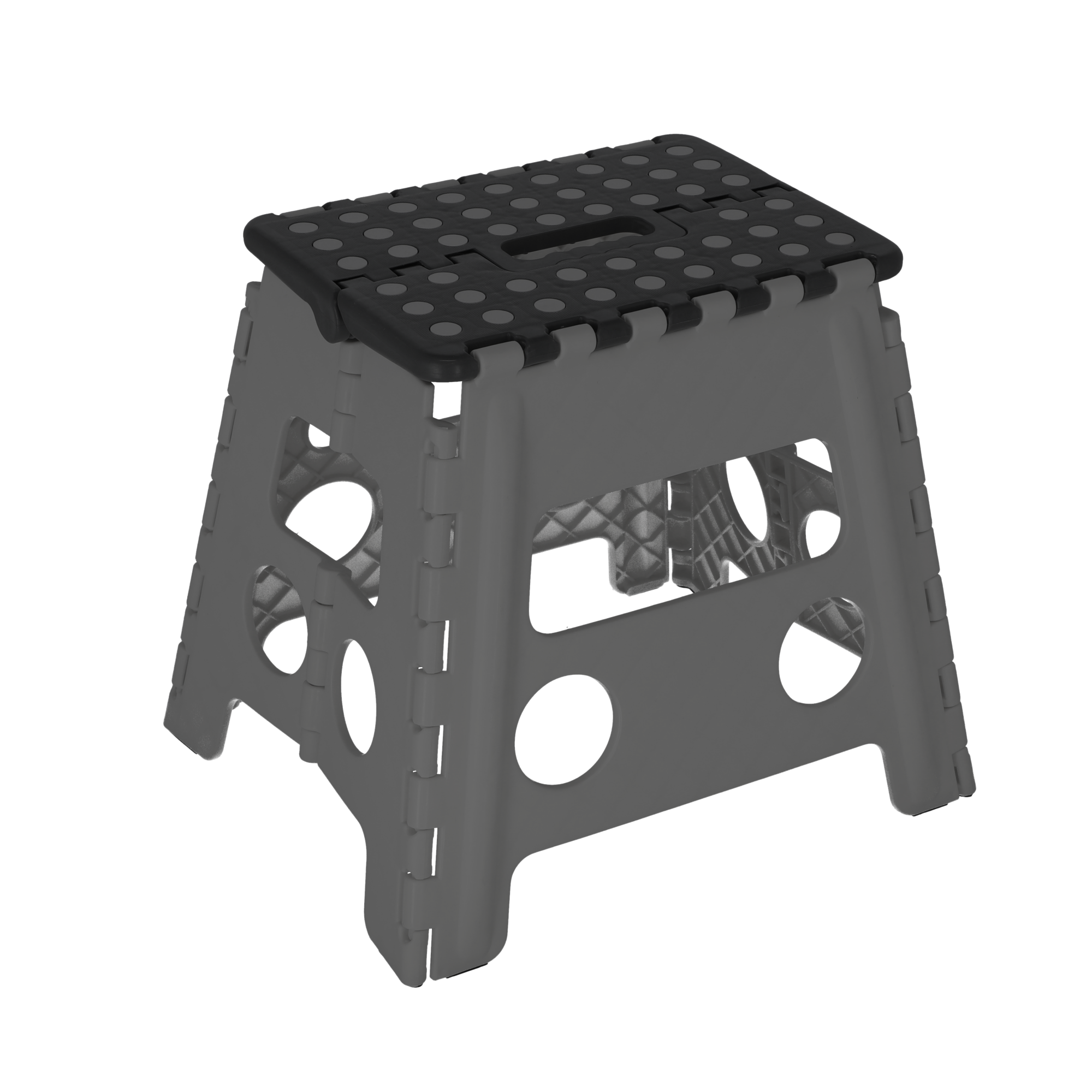 Klapptritt grau faltbar 37 x 32,5 x 30 cm