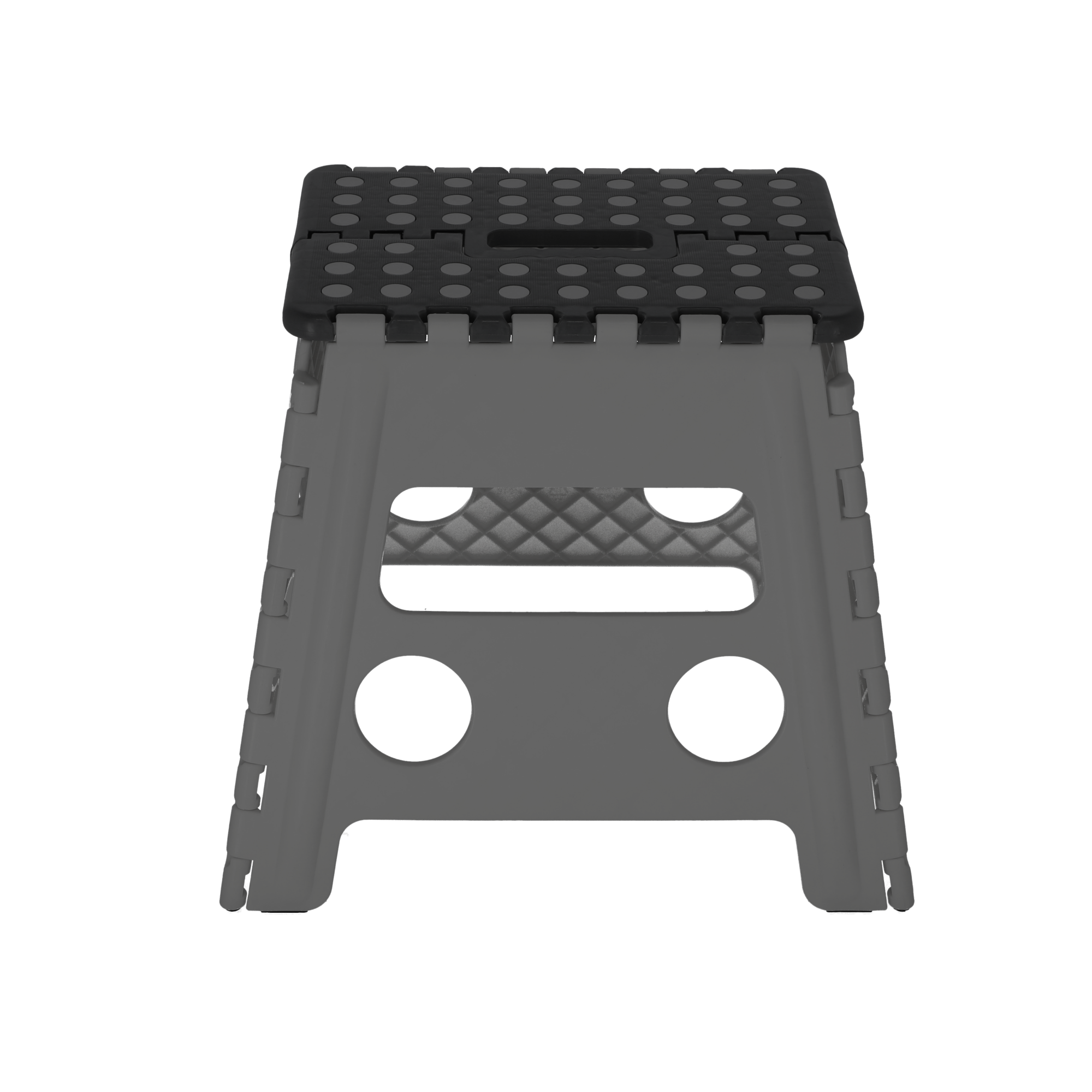 Klapptritt grau faltbar 37 x 32,5 x 30 cm