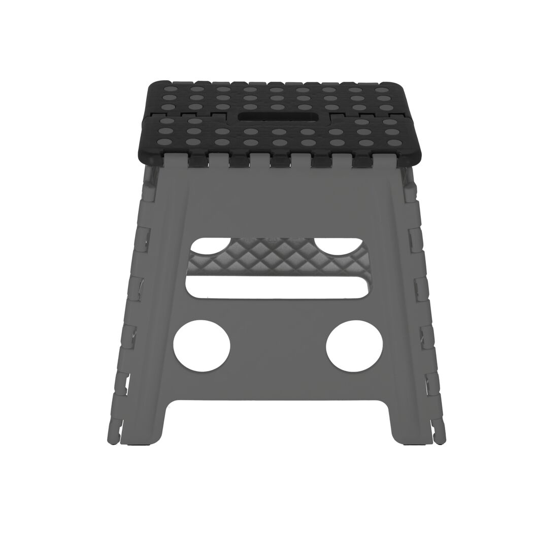 Klapptritt grau faltbar 37 x 32,5 x 30 cm