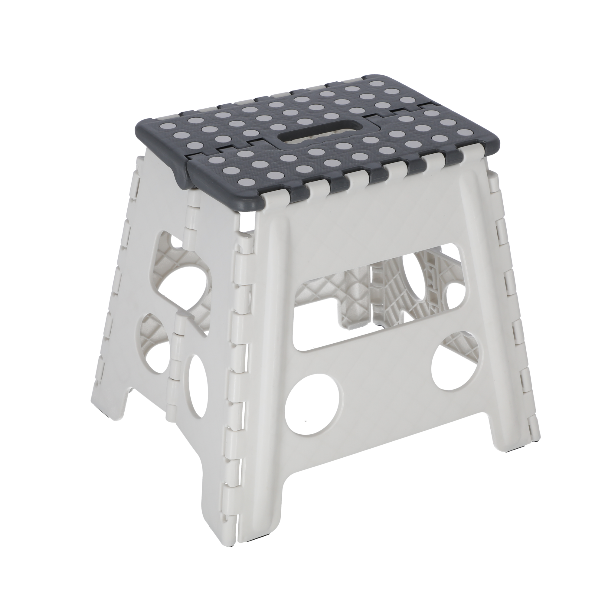 Klapptritt weiß faltbar 37 x 32,5 x 30 cm