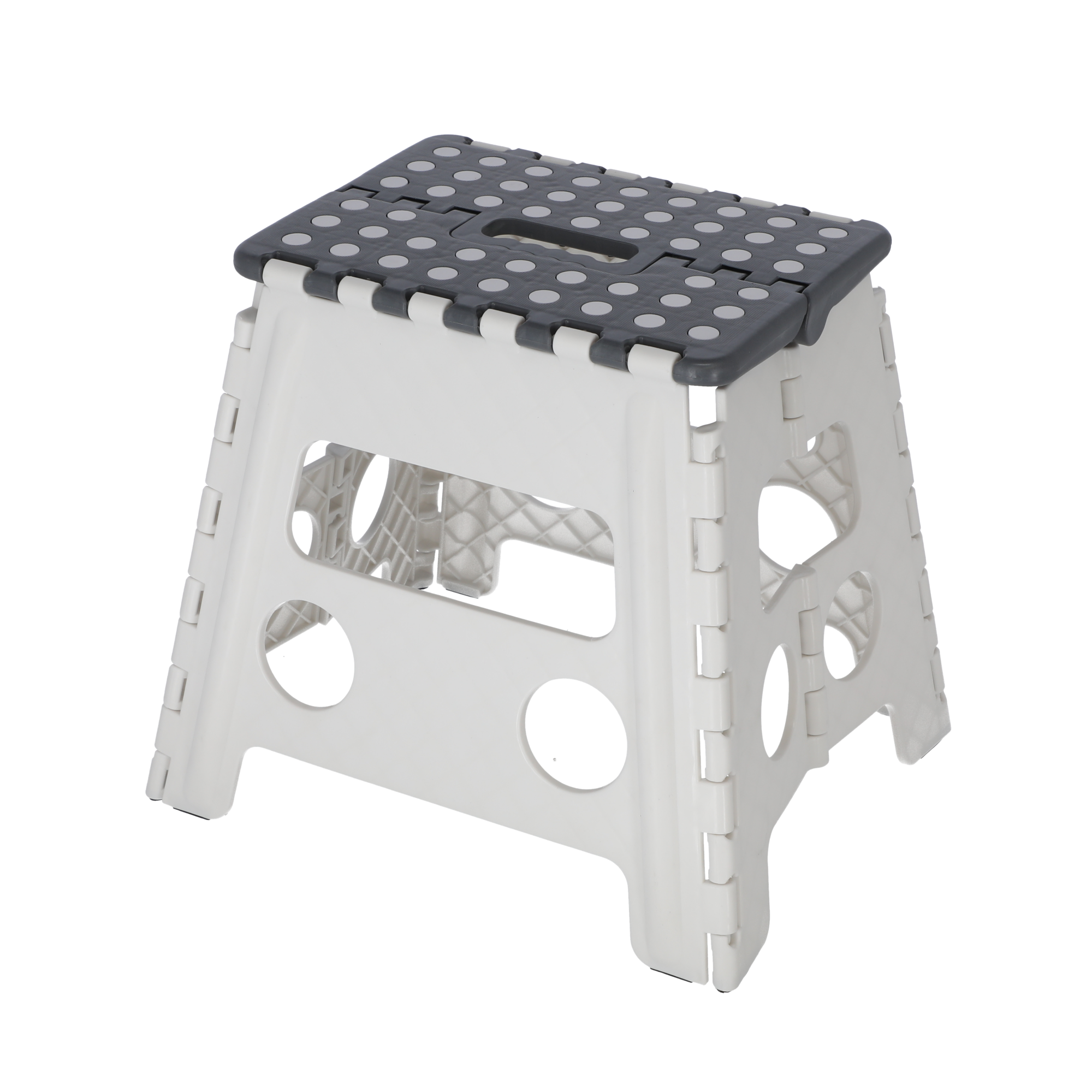 Klapptritt weiß faltbar 37 x 32,5 x 30 cm