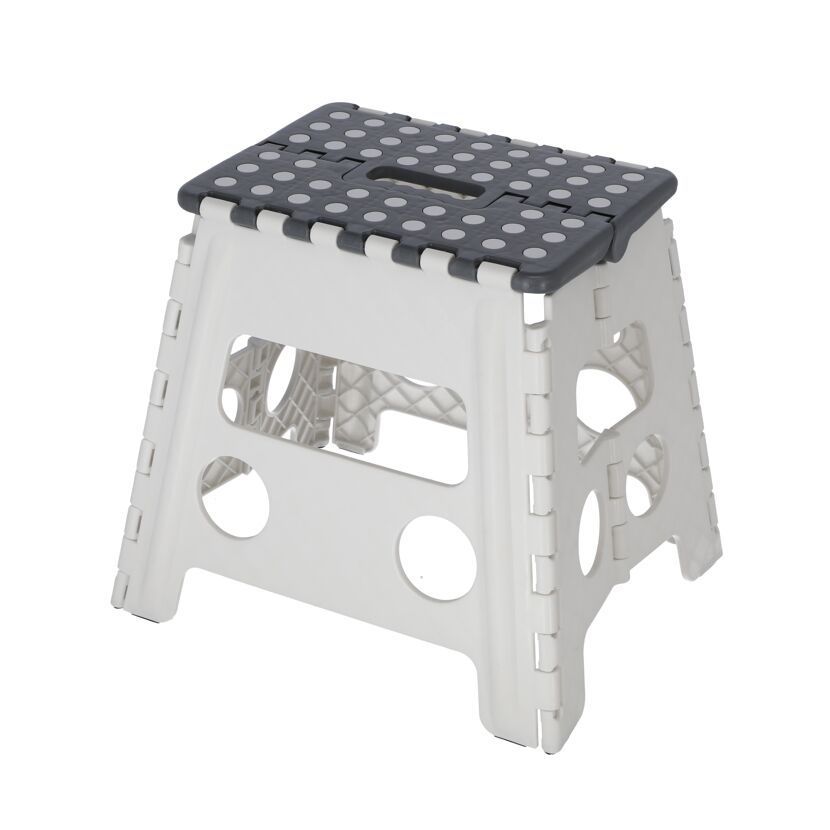 Klapptritt weiß faltbar 37 x 32,5 x 30 cm
