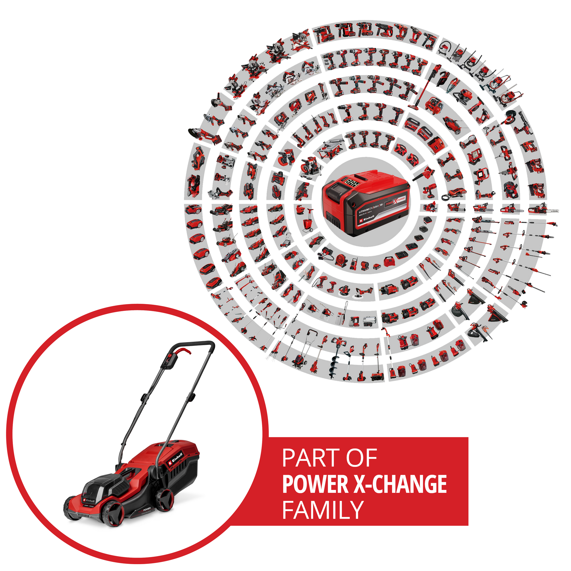 Akku-Rasenmäher 'GE-CM 18/30-1 Li BL' mit Akku und Ladegerät