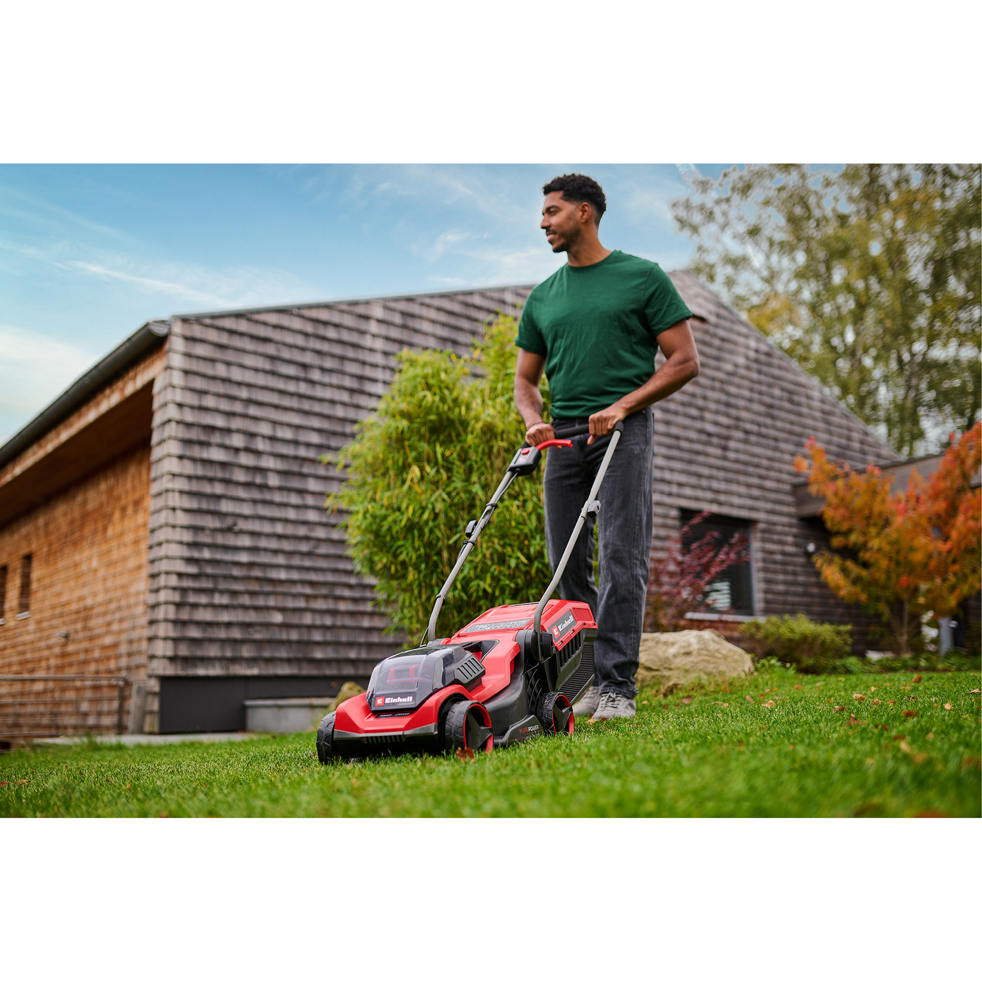 Akku-Rasenmäher 'GE-CM 18/30-1 Li BL' mit Akku und Ladegerät