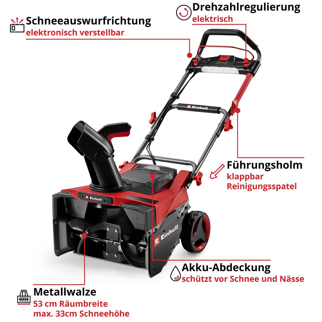 Akku-Schneefräse 'Professional GP-ST 36/53 Li E BL-Solo' ohne Akku und Ladegerät