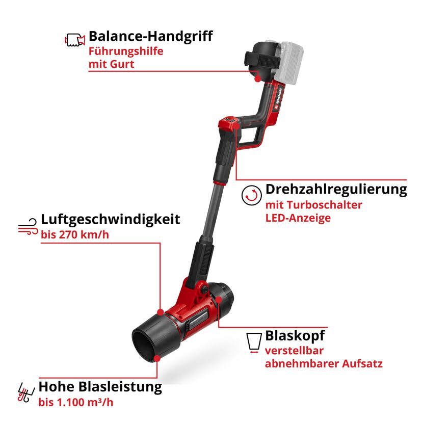 Akku-Laubbläser 'Professional GP-LB 36/270 Li E BL-Solo' ohne Akku und Ladegerät