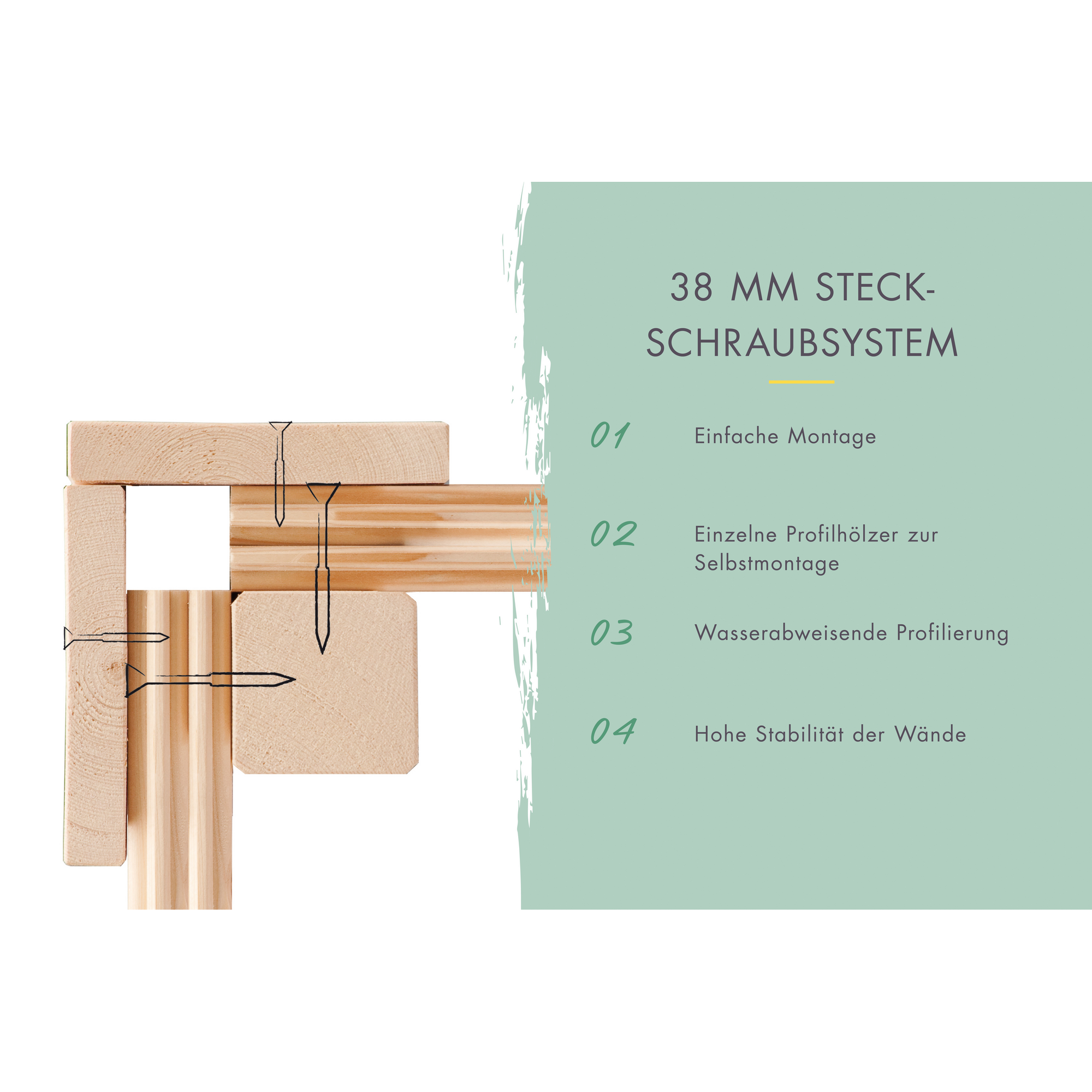 Gartenhaus-Set 'Neptun B' Fichtenholz anthrazit/graualuminium 539,5 x 231,5 x 272,5 cm