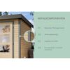 Gartenhaus-Set 'Neptun B' Fichtenholz anthrazit/graualuminium 539,5 x 231,5 x 272,5 cm