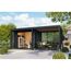 Gartenhaus-Set 'Neptun B' Fichtenholz anthrazit/anthrazit 537,5 x 231,5 x 276 cm
