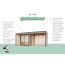 Gartenhaus-Set 'Neptun B' Fichtenholz anthrazit/anthrazit 537,5 x 231,5 x 276 cm