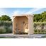 Pavillon 'Baros halb' naturbelassen 242 x 243 x 135,5 cm
