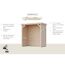 Pavillon 'Baros halb' naturbelassen 242 x 243 x 135,5 cm