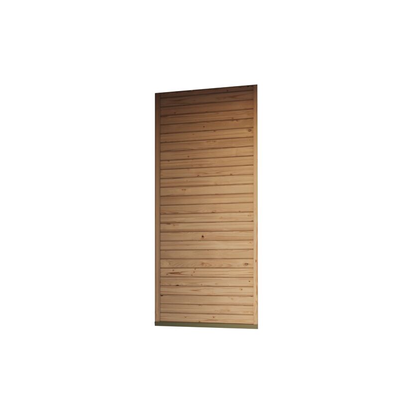 Seitenwand geschlossen für Pavillon 'Baros' naturbelassen halbe Breite
