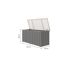 Freizeitbox 'Alumee 2' Metall graualuminium 172 x 82 cm