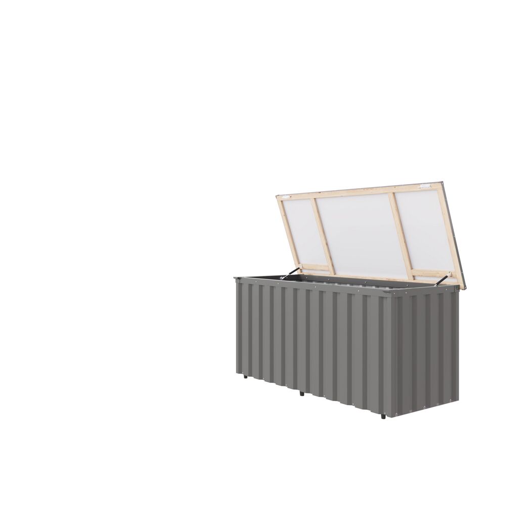 Freizeitbox 'Alumee 2' Metall graualuminium 172 x 82 cm