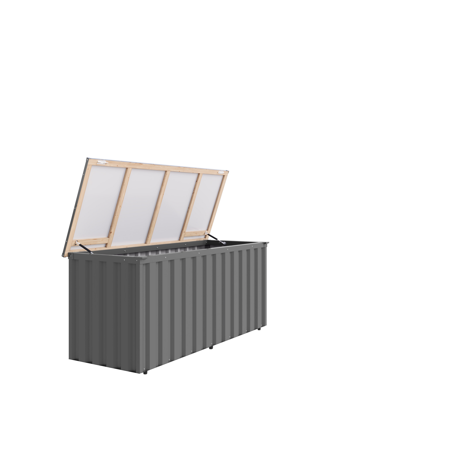 Freizeitbox 'Alumee 3' Metall graualuminium 186 x 82 cm