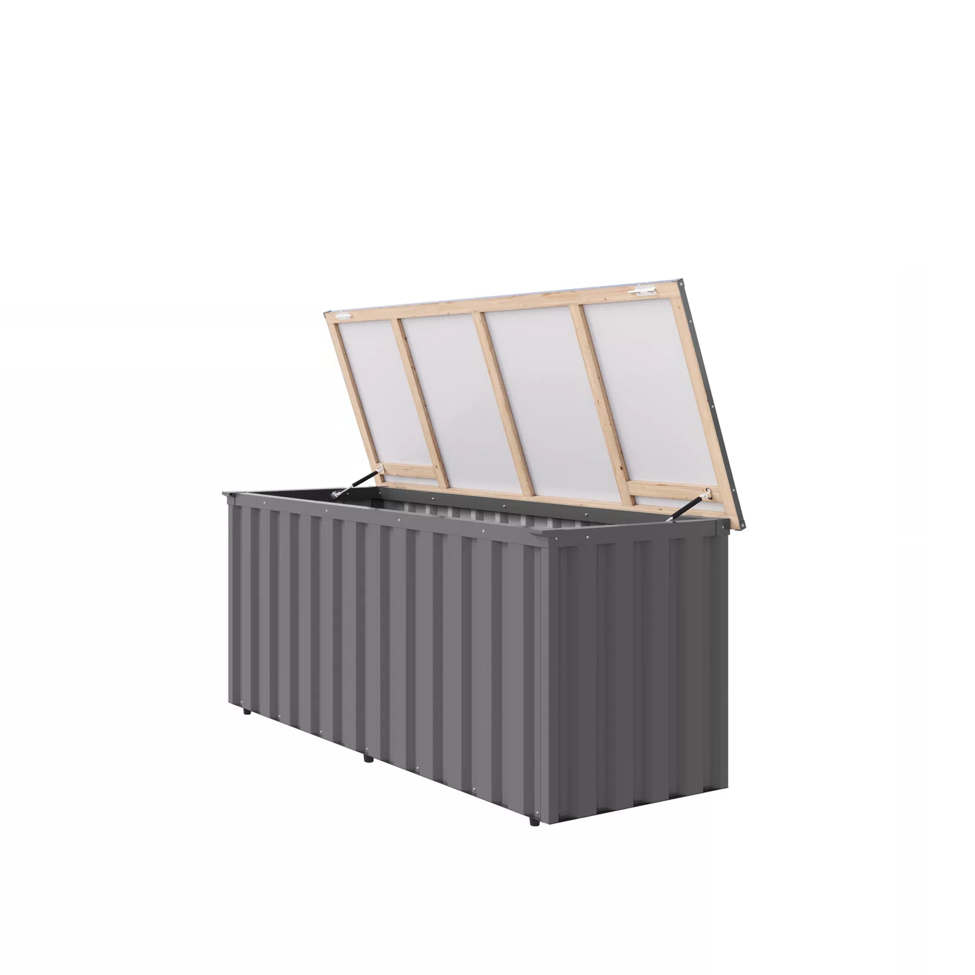 Freizeitbox 'Alumee 3' Metall graualuminium 186 x 82 cm