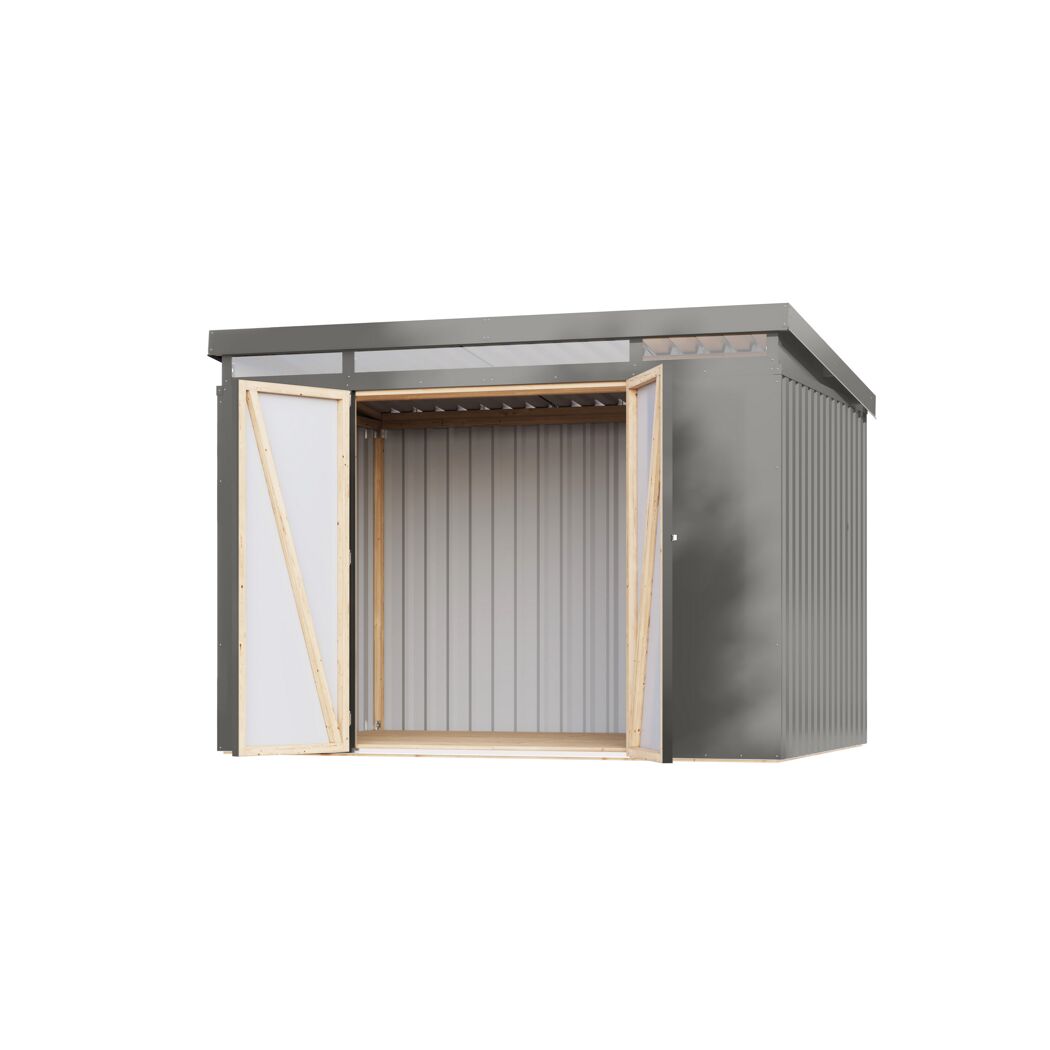 Metallgerätehaus 'Taurus 3' graualuminium 290 x 213 x 209 cm