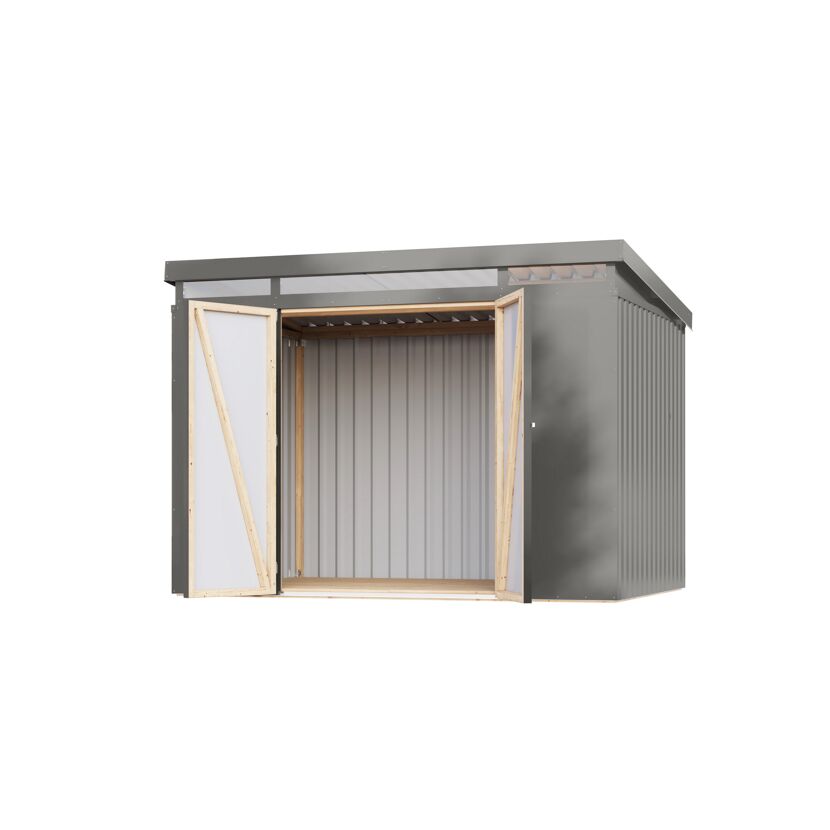 Metallgerätehaus 'Taurus 3' graualuminium 290 x 213 x 209 cm