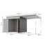 Metallgerätehaus-Set 'Taurus 2' graualuminium 414 x 213 x 209 cm