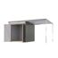 Metallgerätehaus-Set 'Taurus 2' graualuminium 414 x 213 x 209 cm