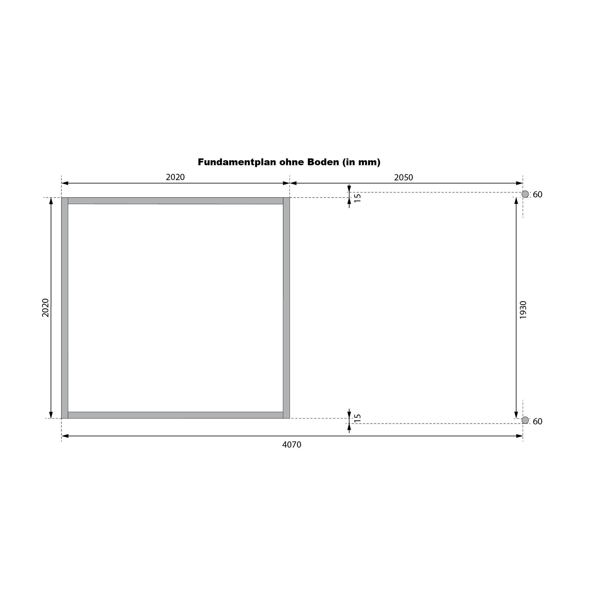 Metallgerätehaus-Set 'Taurus 2' graualuminium 414 x 213 x 209 cm