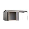 Metallgerätehaus-Set 'Taurus 3' graualuminium 497 x 213 x 209 cm