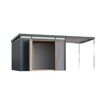 Metallgerätehaus-Set 'Taurus 3' anthrazit 497 x 213 x 209 cm