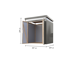 Metallgerätehaus 'Daro 2' graualuminium 207 x 239 x 209 cm