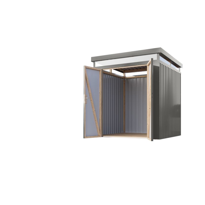 Metallgerätehaus 'Daro 2' graualuminium 207 x 239 x 209 cm