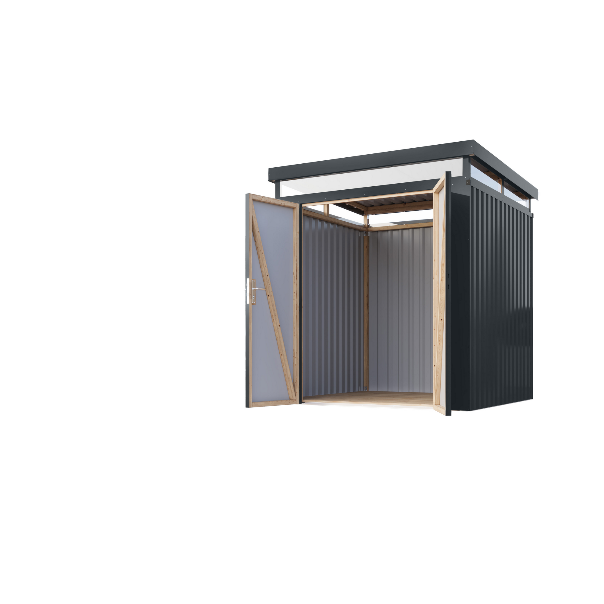 Metallgerätehaus 'Daro 2' anthrazit 207 x 239 x 209 cm