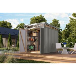 Metallgerätehaus 'Daro 2,5' graualuminium 207 x 239 x 292 cm