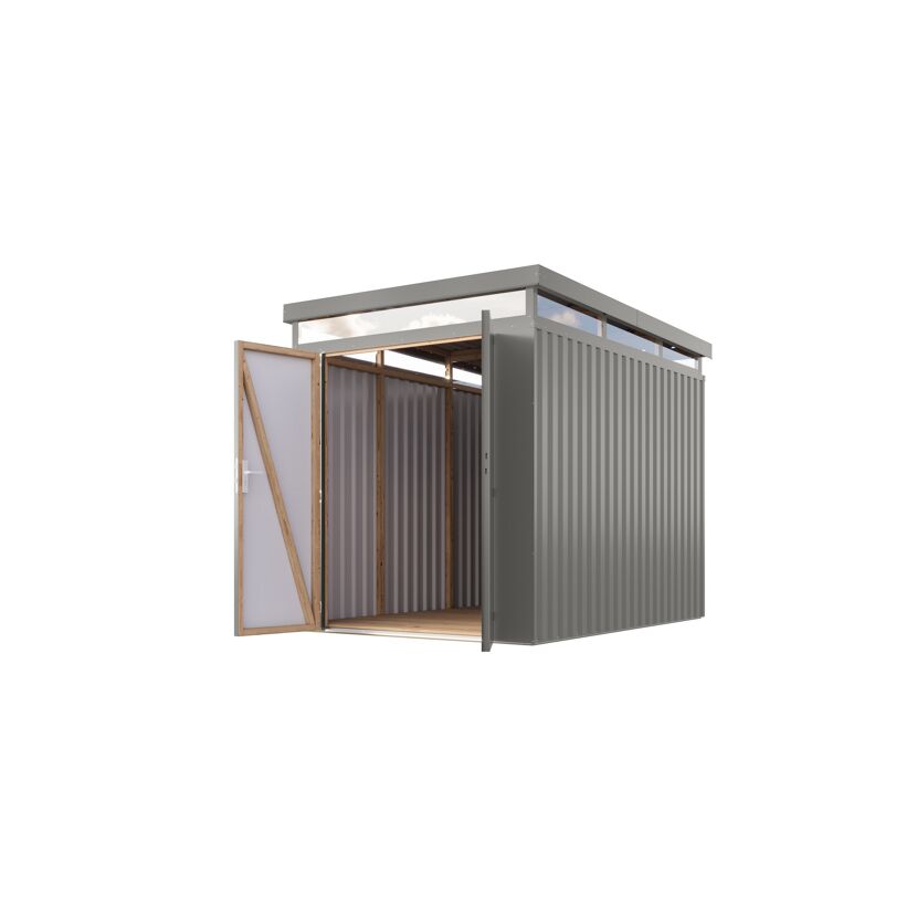 Metallgerätehaus 'Daro 2,5' graualuminium 207 x 239 x 292 cm