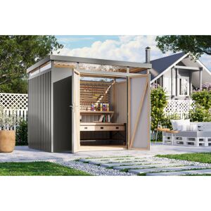 Metallgerätehaus 'Daro 3' graualuminium 290 x 239 x 209 cm