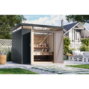 Metallgerätehaus 'Daro 3' anthrazit 290 x 239 x 209 cm