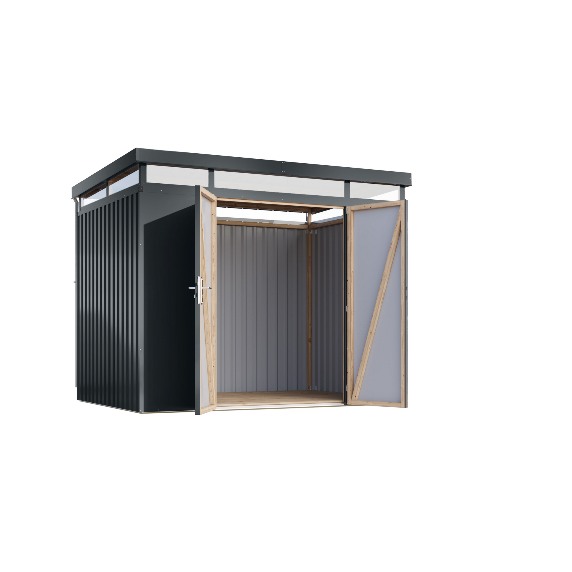 Metallgerätehaus 'Daro 3' anthrazit 290 x 239 x 209 cm