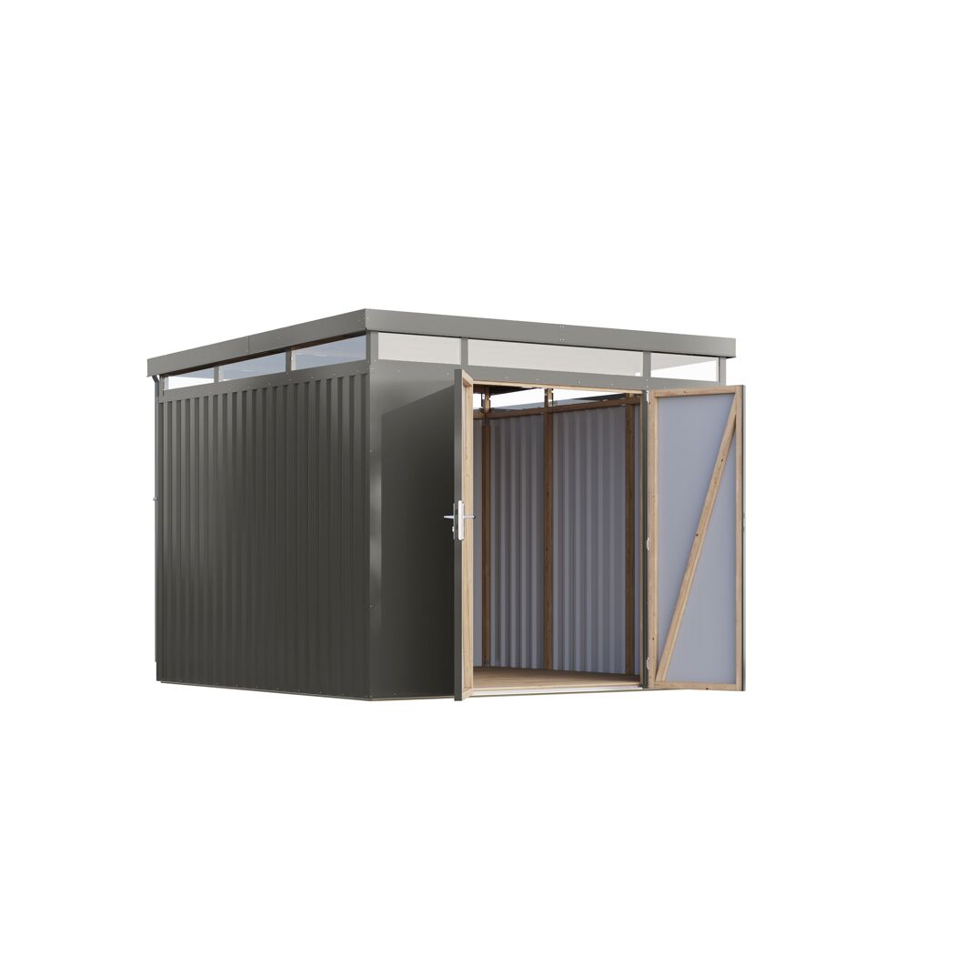 Metallgerätehaus 'Daro 3,5' graualuminium 290 x 239 x 292 cm