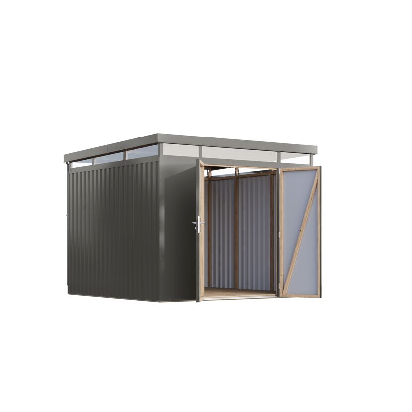 Metallgerätehaus 'Daro 3,5' graualuminium 290 x 239 x 292 cm