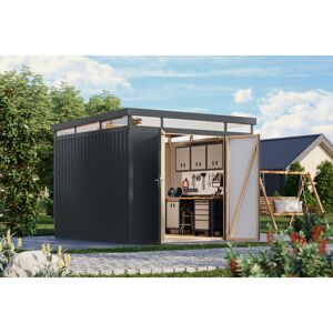 Metallgerätehaus 'Daro 3,5' anthrazit 290 x 239 x 292 cm