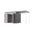 Metallgerätehaus-Set 'Daro 3' graualuminium 497 x 239 x 209 cm