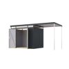 Metallgerätehaus-Set 'Daro 3' anthrazit 497 x 239 x 209 cm