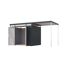 Metallgerätehaus-Set 'Daro 3' anthrazit 497 x 239 x 209 cm
